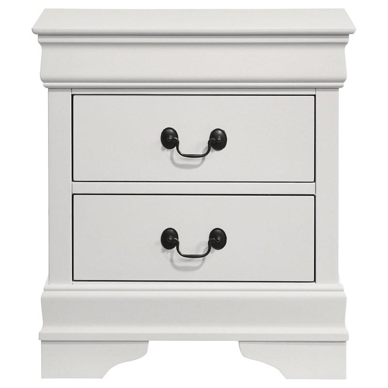 Large Picture of Coaster Furniture Louis Philippe 202442 2-Drawer Nightstand Bedside Table - White