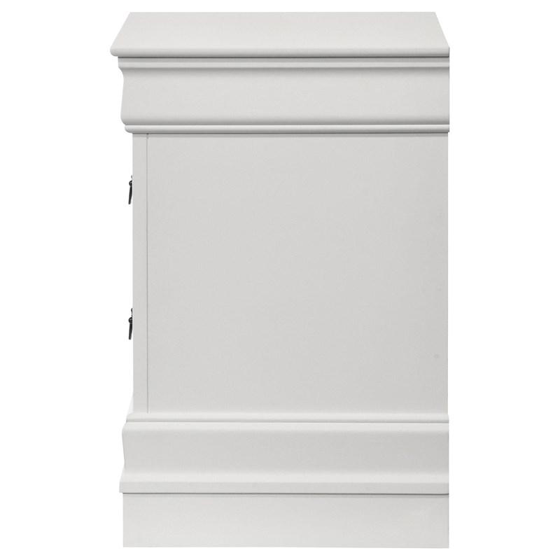 Large Picture of Coaster Furniture Louis Philippe 202442 2-Drawer Nightstand Bedside Table - White