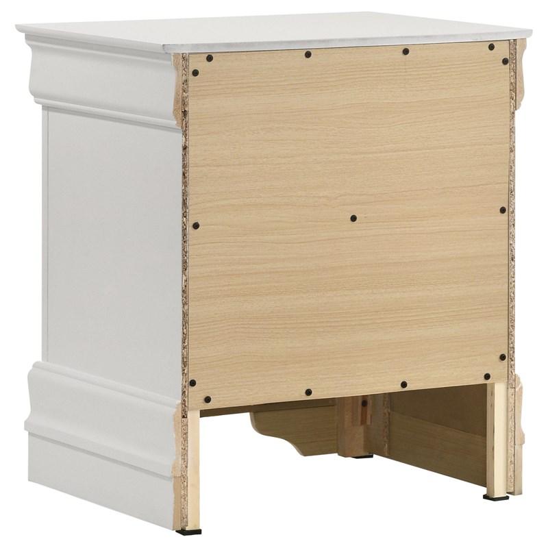 Large Picture of Coaster Furniture Louis Philippe 202442 2-Drawer Nightstand Bedside Table - White