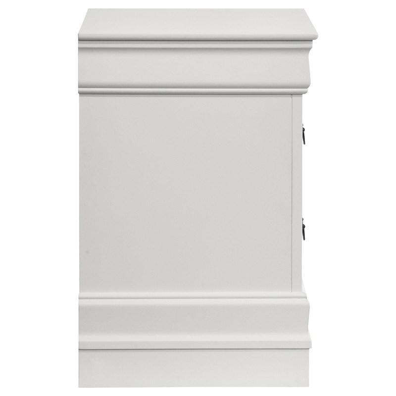 Large Picture of Coaster Furniture Louis Philippe 202442 2-Drawer Nightstand Bedside Table - White