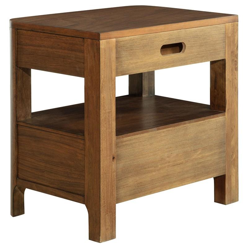 Large Picture of Coaster Furniture Maderia 223322 2-Drawer Nightstand Bedside Table - Walnut