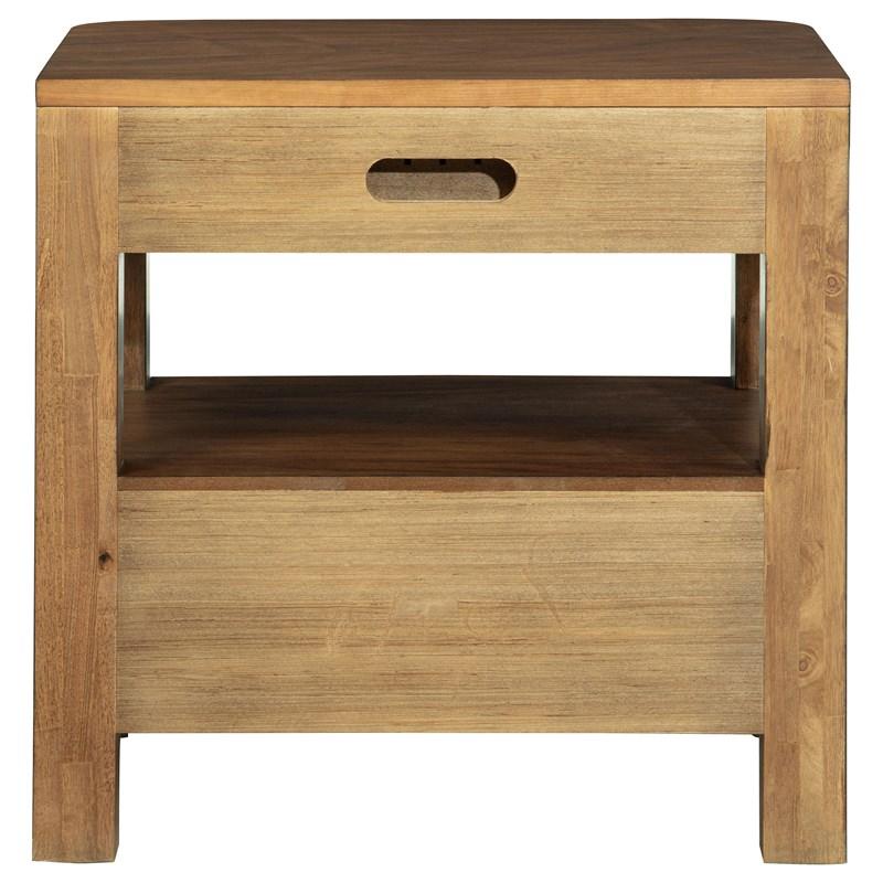 Large Picture of Coaster Furniture Maderia 223322 2-Drawer Nightstand Bedside Table - Walnut