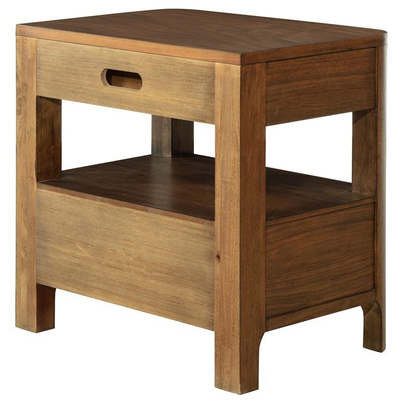 Large Picture of Coaster Furniture Maderia 223322 2-Drawer Nightstand Bedside Table - Walnut