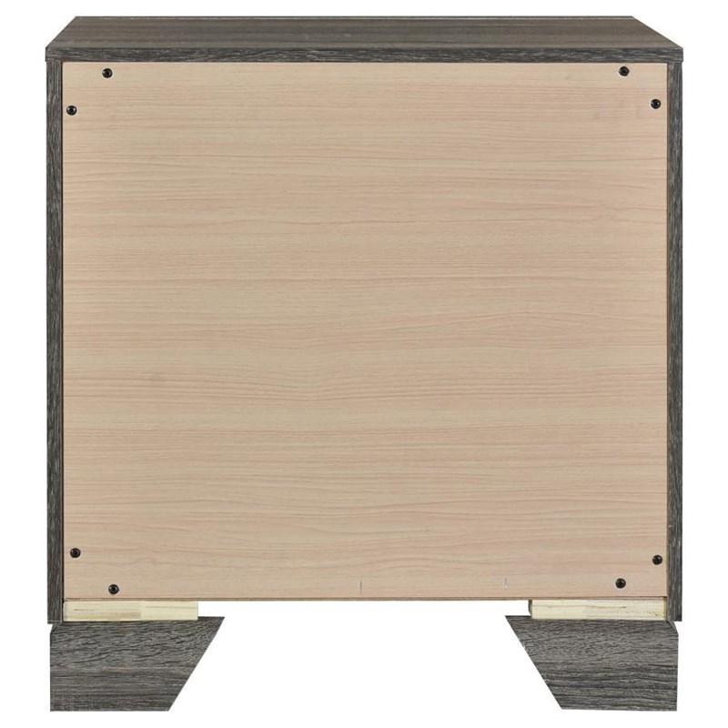 Large Picture of Coaster Furniture Wright 223342 2-Drawer Nightstand Bedside Table - Brown Oak