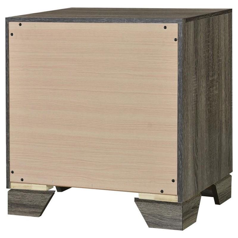 Large Picture of Coaster Furniture Wright 223342 2-Drawer Nightstand Bedside Table - Brown Oak