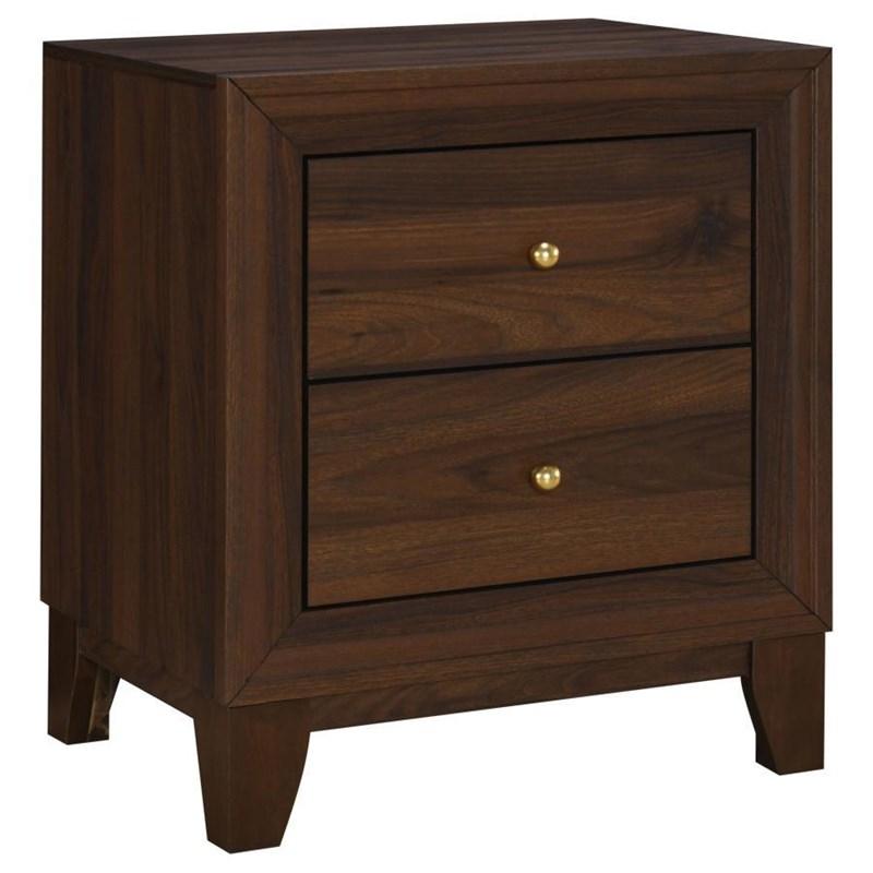Coaster Furniture Welsley 223442 2-Drawer Nightstand Bedside Table - Walnut