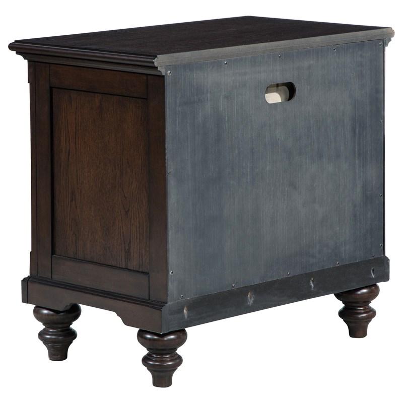Large Picture of Coaster Furniture Andover 223632 1-Drawer Nightstand Bedside Table - Dark Oak