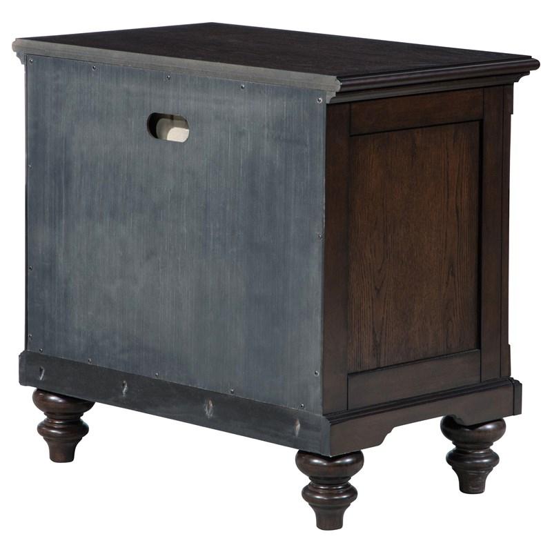 Large Picture of Coaster Furniture Andover 223632 1-Drawer Nightstand Bedside Table - Dark Oak