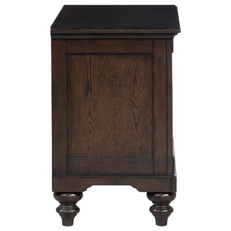 Large Picture of Coaster Furniture Andover 223632 1-Drawer Nightstand Bedside Table - Dark Oak