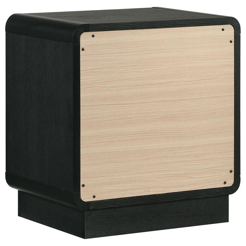 Large Picture of Coaster Furniture Cavelle 223662 2-Drawer Nightstand Bedside Table - Black