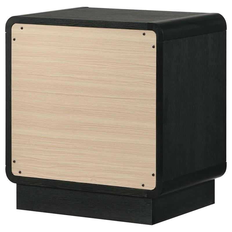 Large Picture of Coaster Furniture Cavelle 223662 2-Drawer Nightstand Bedside Table - Black