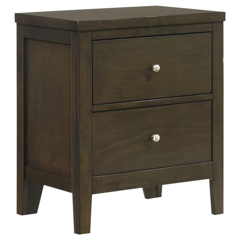Coaster Furniture Wilkes 224422 2-Drawer Nightstand Bedside Table - Dark Cocoa