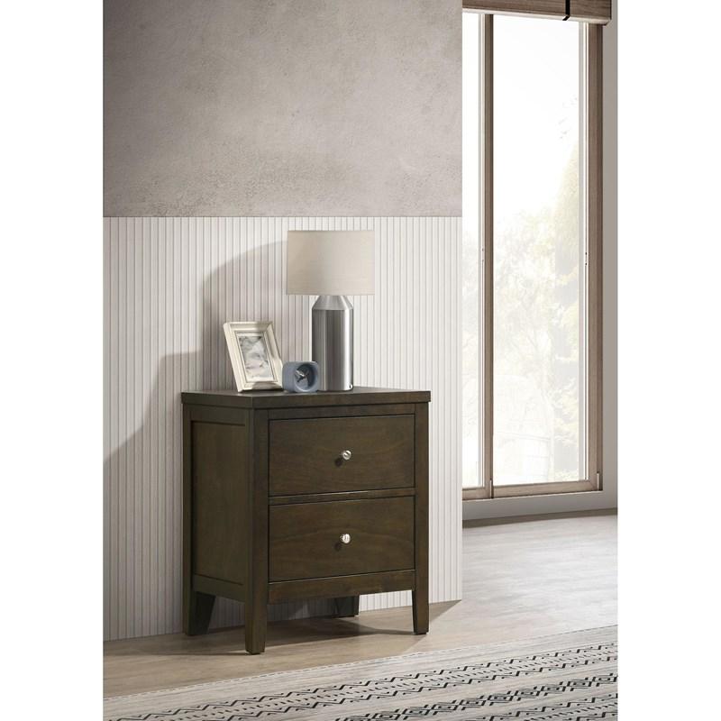 Large Picture of Coaster Furniture Wilkes 224422 2-Drawer Nightstand Bedside Table - Dark Cocoa