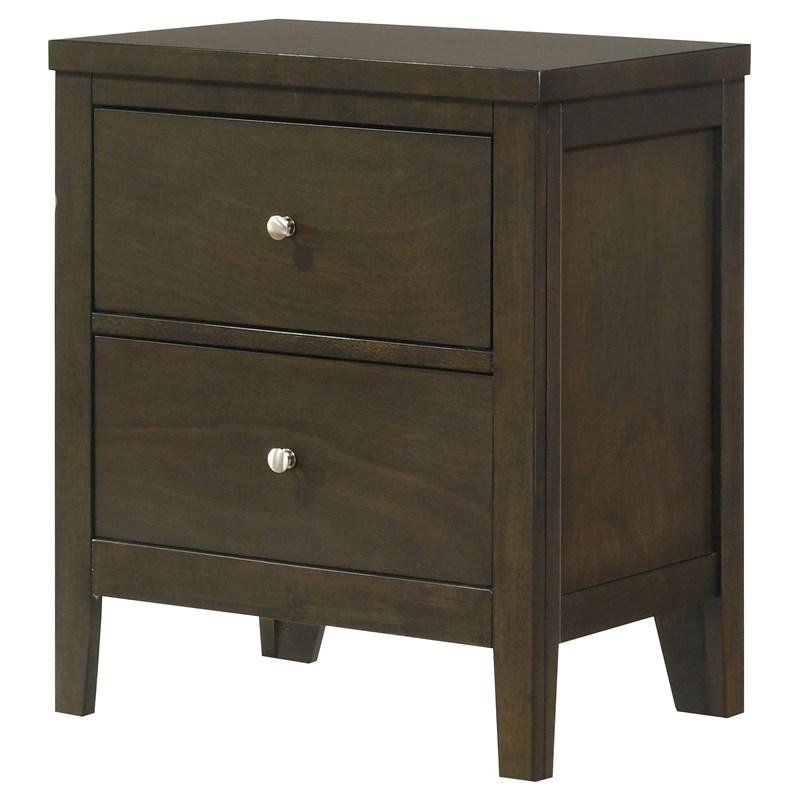 Large Picture of Coaster Furniture Wilkes 224422 2-Drawer Nightstand Bedside Table - Dark Cocoa
