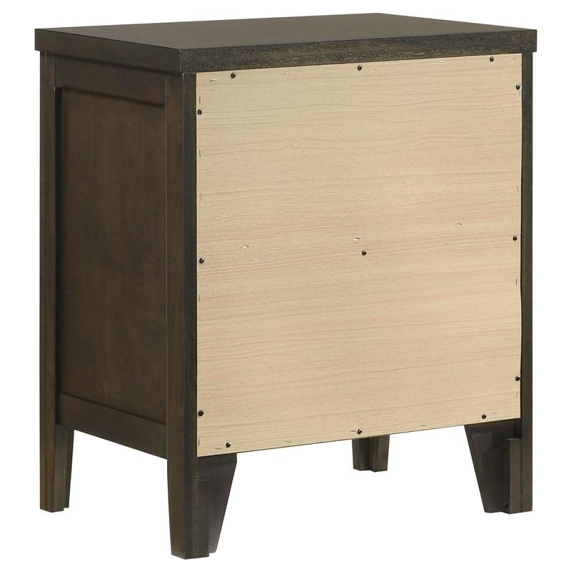Large Picture of Coaster Furniture Wilkes 224422 2-Drawer Nightstand Bedside Table - Dark Cocoa