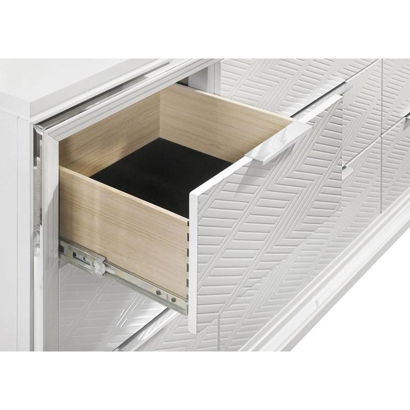 Large Picture of Coaster Furniture Marmore 224963 9-Drawer Dresser Cabinet - White