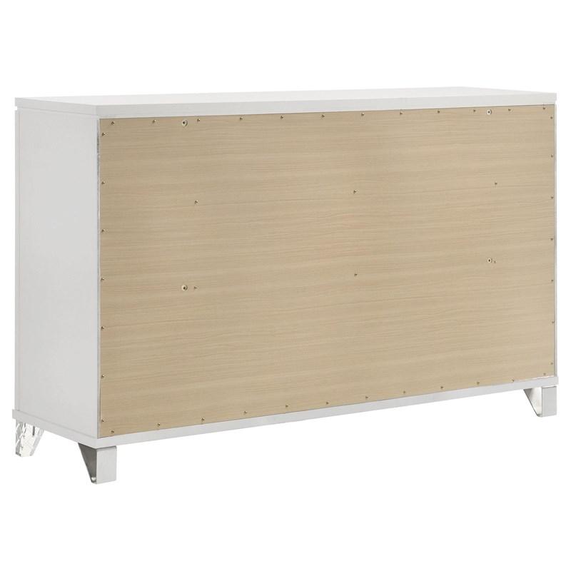 Large Picture of Coaster Furniture Marmore 224963 9-Drawer Dresser Cabinet - White