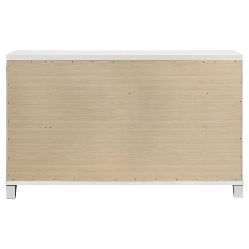 Large Picture of Coaster Furniture Marmore 224963 9-Drawer Dresser Cabinet - White