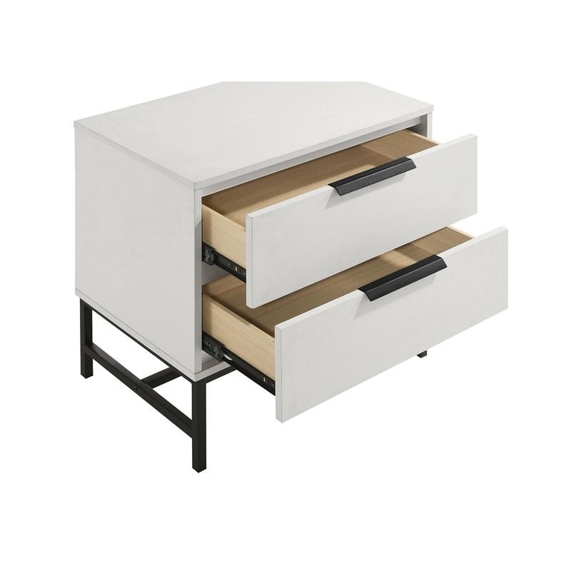 Large Picture of Coaster Furniture Sonora 224862 2-Drawer Nightstand Bedside Table - White