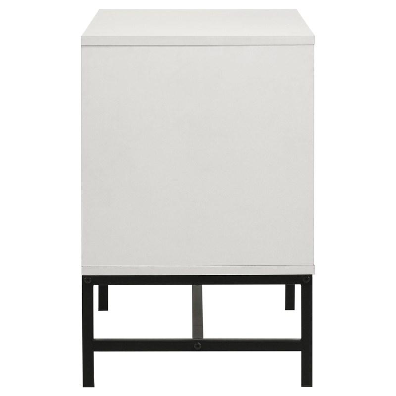 Large Picture of Coaster Furniture Sonora 224862 2-Drawer Nightstand Bedside Table - White