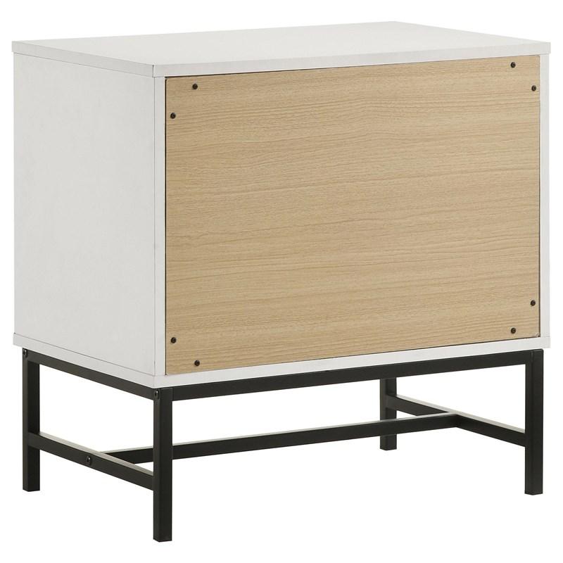 Large Picture of Coaster Furniture Sonora 224862 2-Drawer Nightstand Bedside Table - White