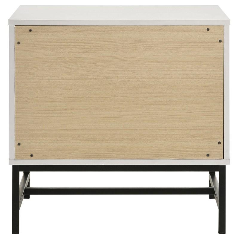 Large Picture of Coaster Furniture Sonora 224862 2-Drawer Nightstand Bedside Table - White