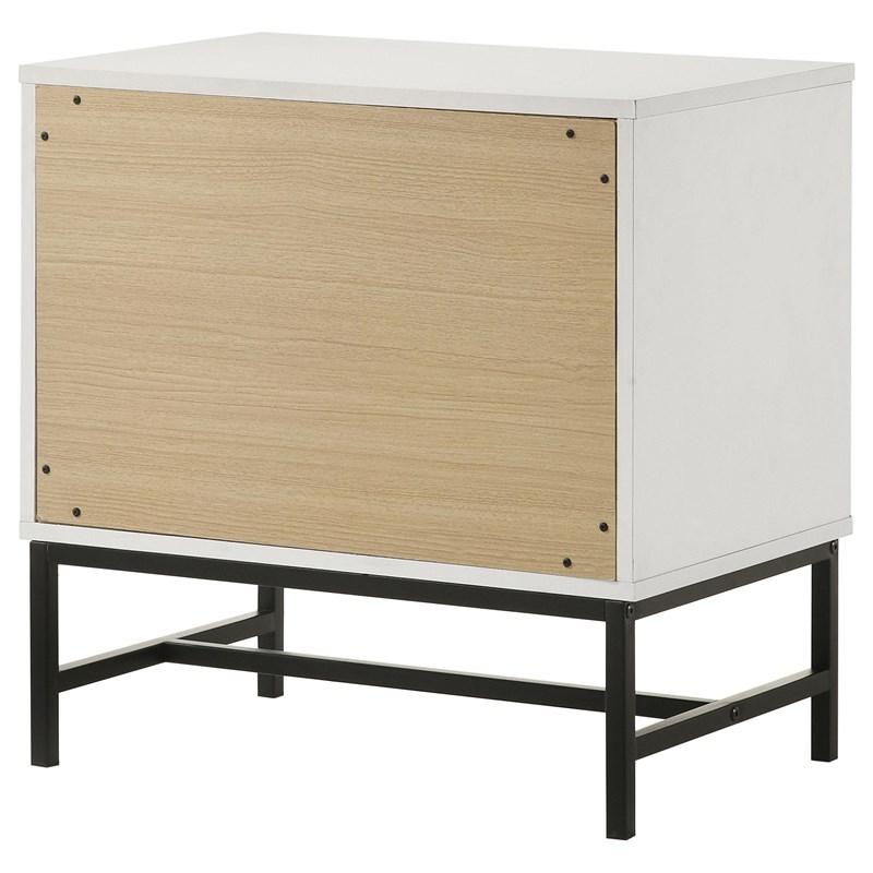 Large Picture of Coaster Furniture Sonora 224862 2-Drawer Nightstand Bedside Table - White