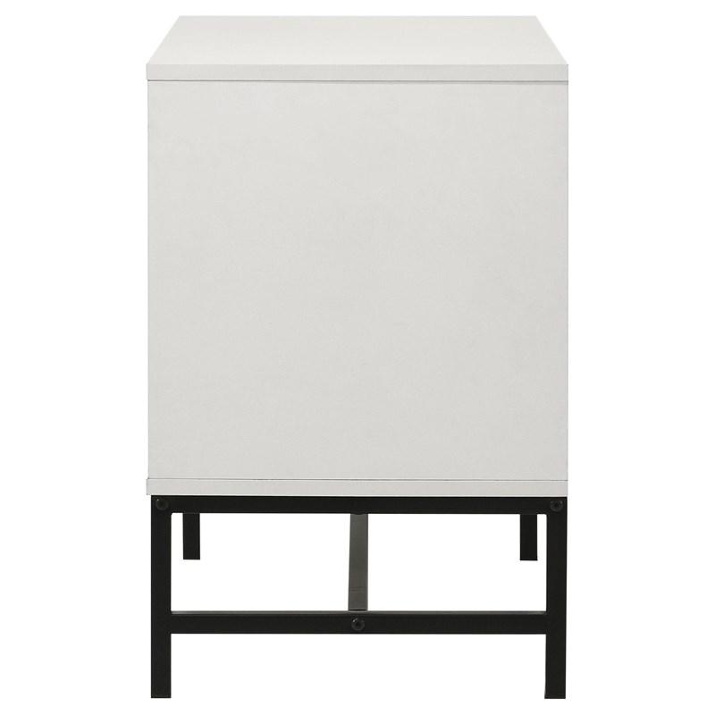 Large Picture of Coaster Furniture Sonora 224862 2-Drawer Nightstand Bedside Table - White