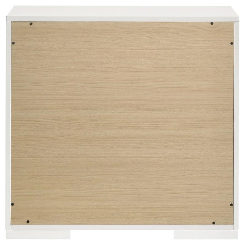Large Picture of Coaster Furniture Ives 224942 2-Drawer Nightstand Bedside Table - White High Gloss