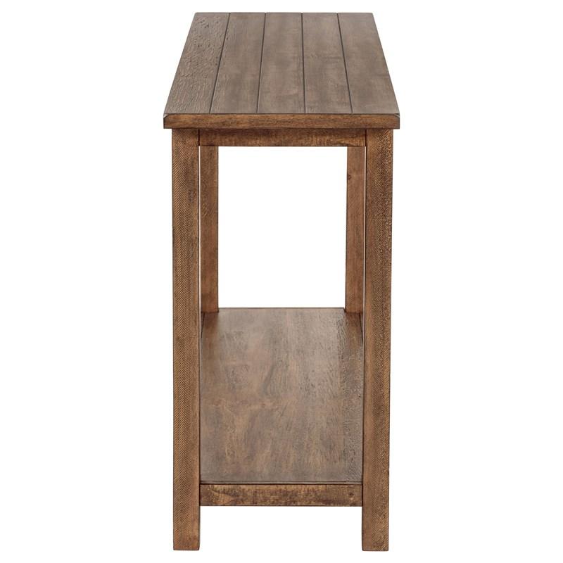 Large Picture of Coaster Furniture Payne 710549 Wood Entryway Sofa Console Table - Distressed Brown
