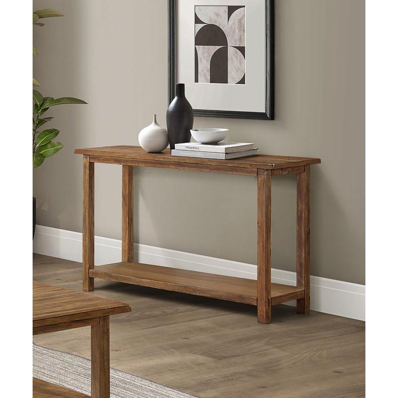 Large Picture of Coaster Furniture Payne 710549 Wood Entryway Sofa Console Table - Distressed Brown