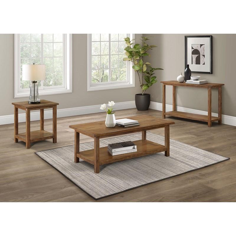 Large Picture of Coaster Furniture Payne 710549 Wood Entryway Sofa Console Table - Distressed Brown