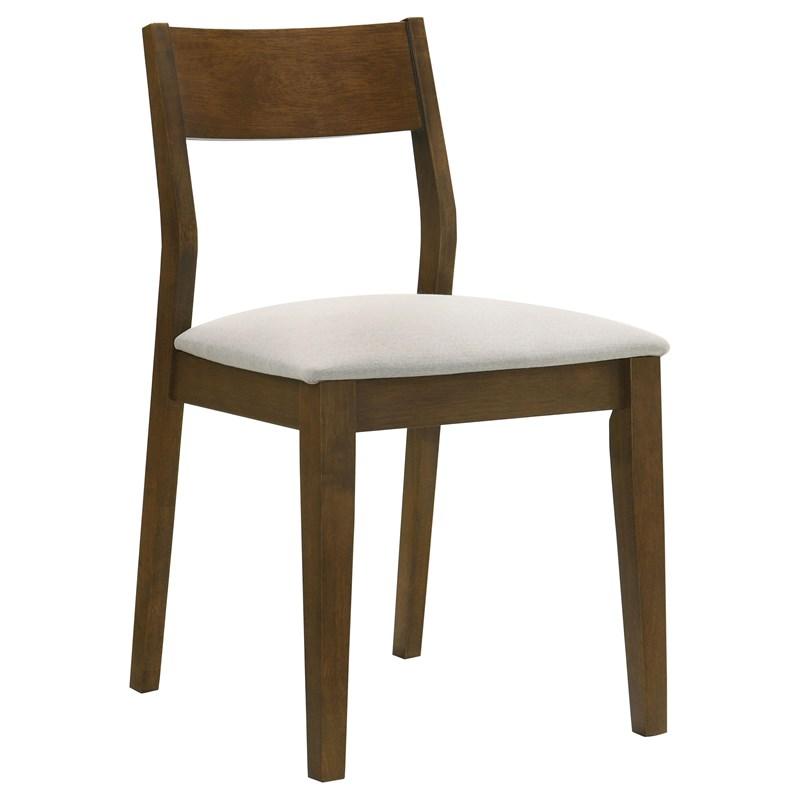 Coaster Furniture Almonte 108922 Dining Chair Upholstered Seat - Dark Brown