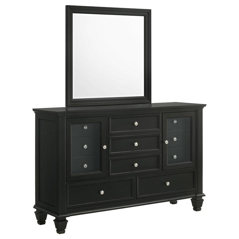 Commode avec miroir Sandy Beach à 11 tiroirs (201323M) image 1