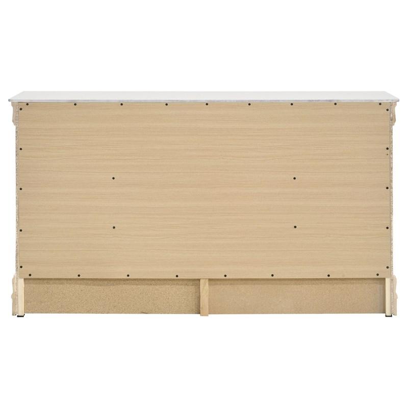 Large Picture of Coaster Furniture Louis Philippe 202443 6-Drawer Dresser - White