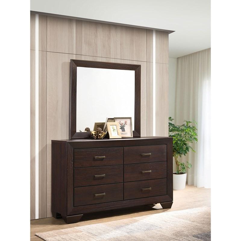 Kauffman 6-Drawer Dresser with Mirror (204393M) image 2