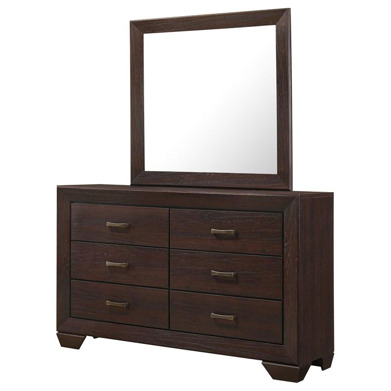 Kauffman 6-Drawer Dresser with Mirror (204393M) image 4