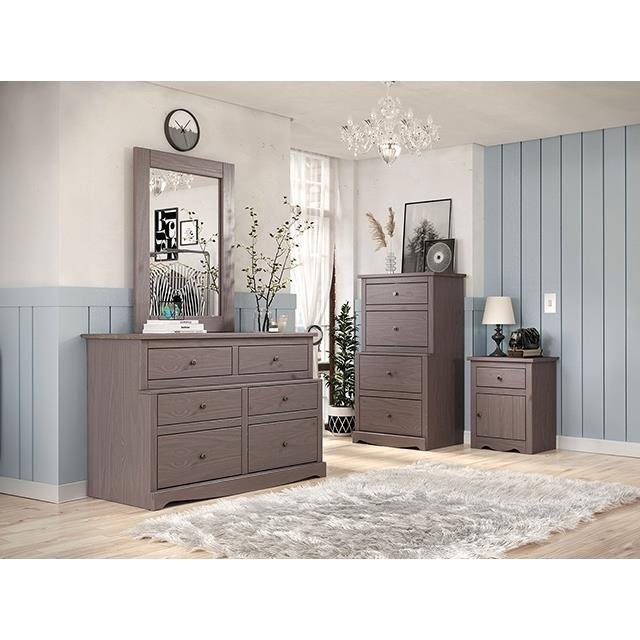 Large Picture of Furniture of America Stavros AM7002GY-N Night Stand