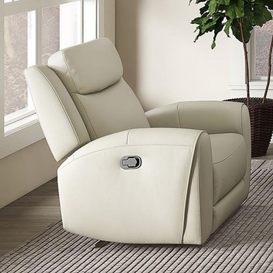Furniture of America Jacobus CM9986BG-CH-M Manual Recliner - Leather