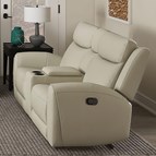 Furniture of America Jacobus CM9986BG-LV-M Manual Recliner Loveseat w/ Console