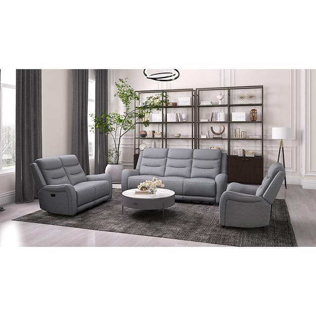 Large Picture of Furniture of America Matthias CM9987GY-CH-M Manual Recliner