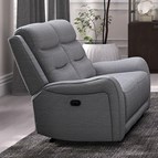 Furniture of America Matthias CM9987GY-LV-M Manual Recliner Loveseat w/ Console