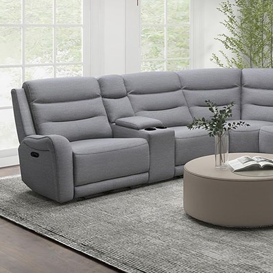Furniture of America Matthias CM9987GY-M-SECT Motion Sectional