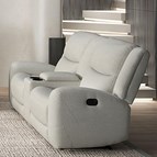 Furniture of America Giraldus CM9988BG-LV-M Manual Recliner Loveseat w/ Console