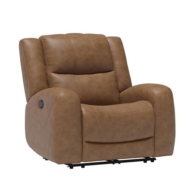 Large Picture of Furniture of America Leolinus CM9989BR-CH-M Manual Recliner