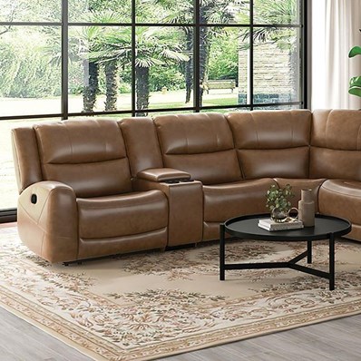 Furniture of America Leolinus CM9989BR-M-SECT Motion Sectional