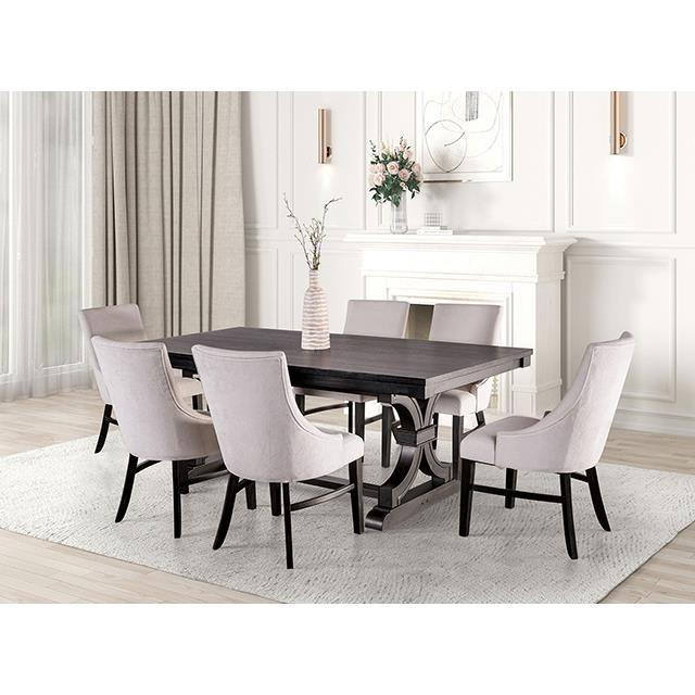 Large Picture of Furniture of America Gosport FM3200BK-T Dining Table