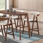 Furniture of America Ebikon FM3211WN-PT Counter Height Table