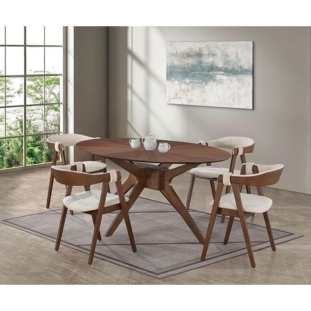 Large Picture of Furniture of America Ebikon FM3211WN-SC-2PK Side Chair