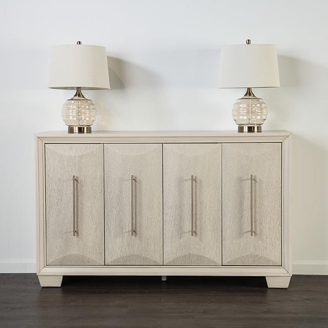 Furniture of America Hinwitz FM3399WH-SV Server